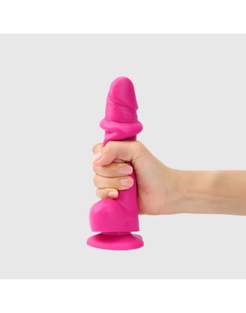 Sliding Skin - Dildo réaliste - Fuchsia