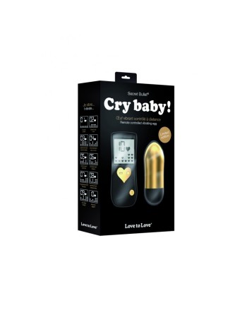 Oeuf Vibrant Cry Baby - Noir et Or