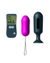 Oeuf Vibrant et Plug Genius Secret Vibe - Rose et Noir