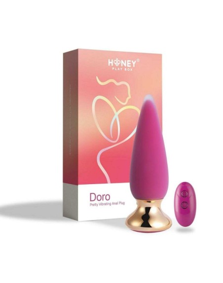 Doro plus - Plug anal vibrant télécommandé - Rose