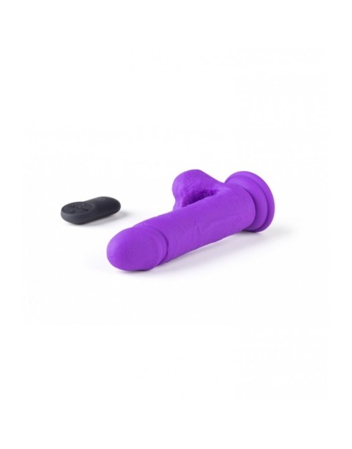 VIBROMASSEUR RÉALISTE R16 FLESH 16 CM AVEC TÉLÉCOMMANDE Violet