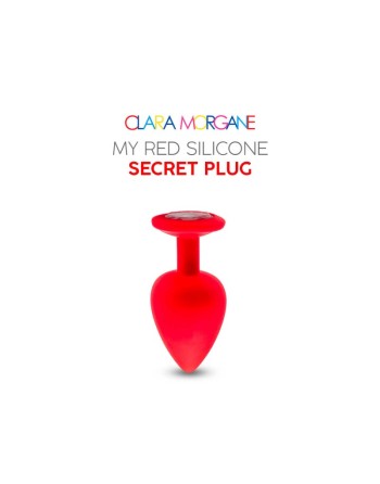 My red silicone secret plug medium