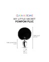 My little secret pompom plug - noir