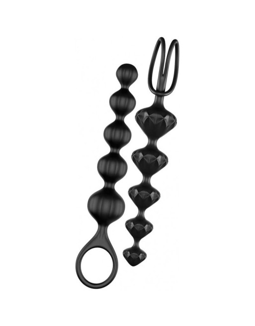 Chaînes Anales Satisfyer Love Beads 2 pcs - Noir