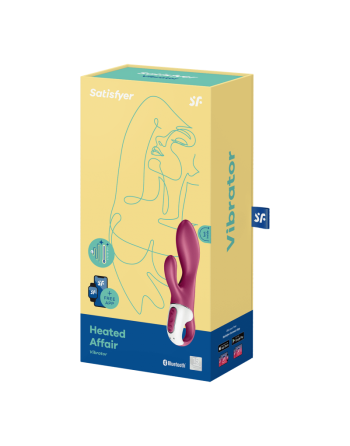 Vibromasseur rabbit chauffant Satisfyer Heated Affair - Violet