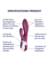 Vibromasseur rabbit chauffant Satisfyer Heated Affair - Violet