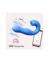 JOI THRUST bleu - Vibromasseur point G - lèche-clitoris - va et vient contrôlé par application