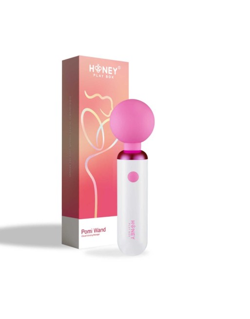 Pomi wand - Puissant mini vibromasseur - Blanc et rose