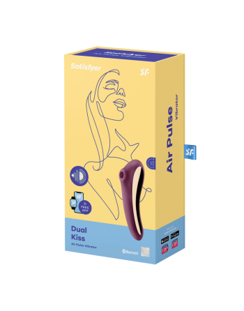 Stimulateur et Vibromasseur Satisfyer Dual Kiss - Mauve