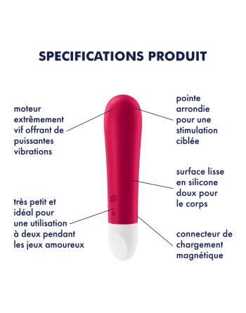 Vibromasseur  Satisfyer Ultra Power Bullet 1 - Rouge