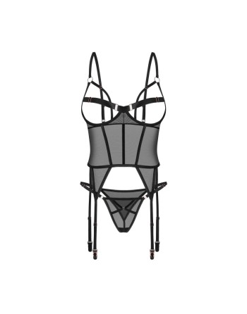 Euridia corset et string - Noirs