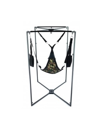 Kit Sling Tissu Triangle Camouflage Armature Noire