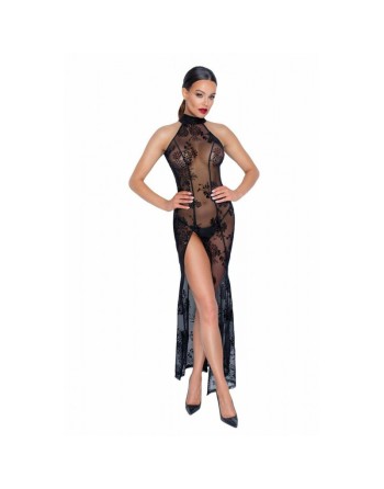 F239 Robe longue en tulle