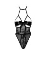 Sexy Kiss 246 body et ruban de satin - noir