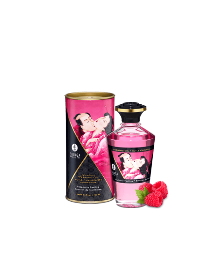 Huile chauffante aphrodisiaque - Framboise 100ml