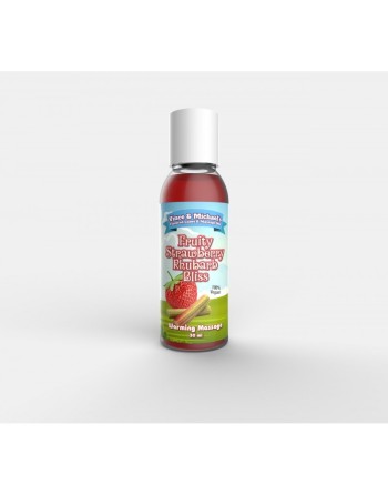 Huile chauffante V et M Fraise Rhubarbe - 50 ml