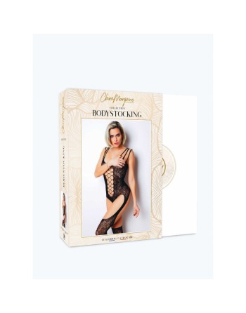 Le numéro 9 bodystocking Clara Morgane - Noir