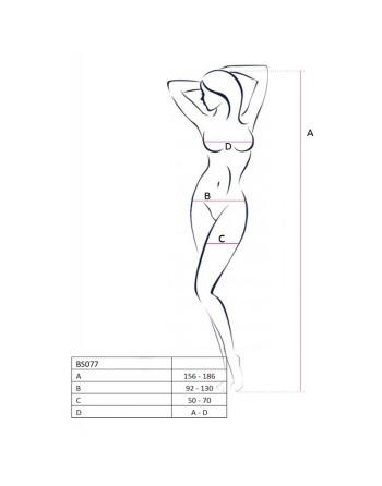 BS077W Bodystocking - Blanc