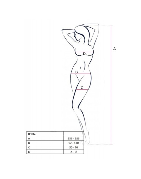 BS069W Bodystocking - Blanc